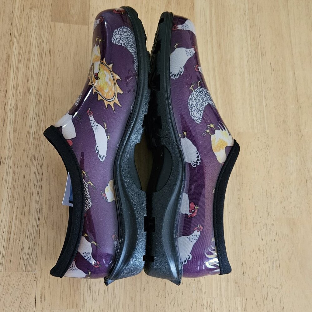 Sloggers Rain & Garden Shoes - Chicken Purple - size 10 - NWT - Picture 8 of 10
